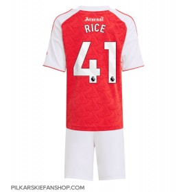 Koszulka piłkarska Arsenal Declan Rice #41 Strój Domowy dla dzieci 2025-26 tanio Krótki Rękaw (+ Krótkie spodenki)